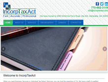 Tablet Screenshot of incorptaxact.com
